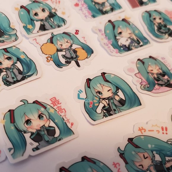 Chibi Miku Hatsune Stickers - Picture 3 of 4
